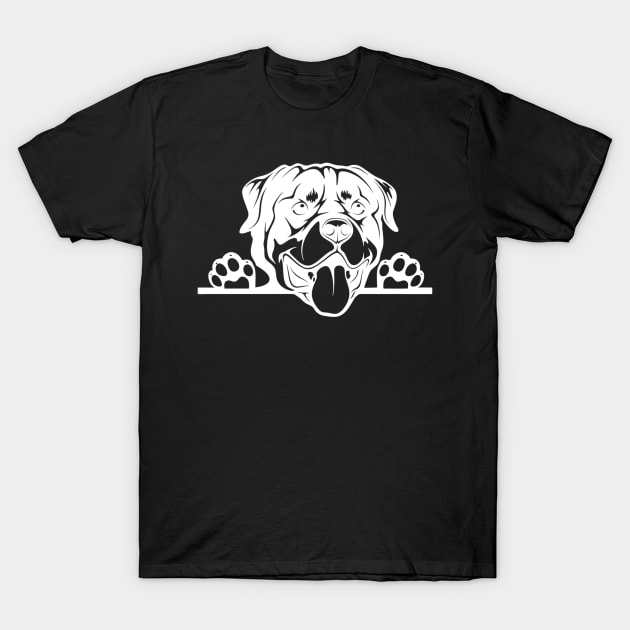 Happy Rottweiler T-Shirt by Koala's Fog Laboratory